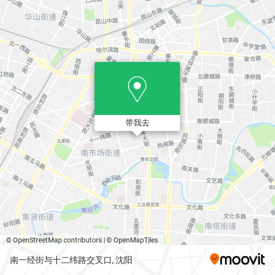 南一经街与十二纬路交叉口地图