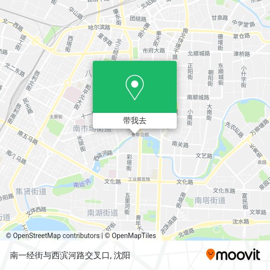 南一经街与西滨河路交叉口地图