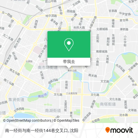 南一经街与南一经街144巷交叉口地图