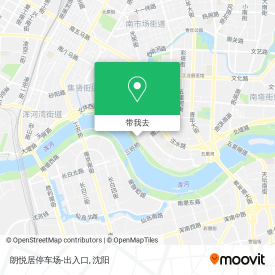 朗悦居停车场-出入口地图