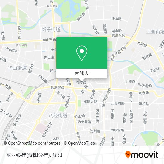 东亚银行(沈阳分行)地图