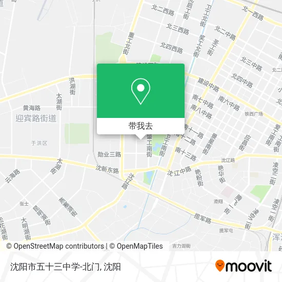沈阳市五十三中学-北门地图