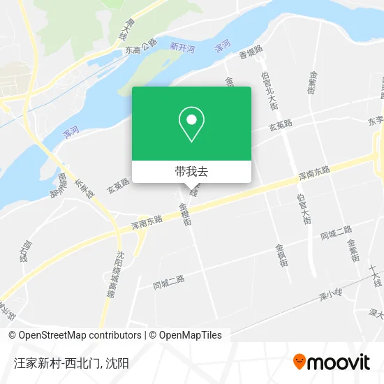 汪家新村-西北门地图