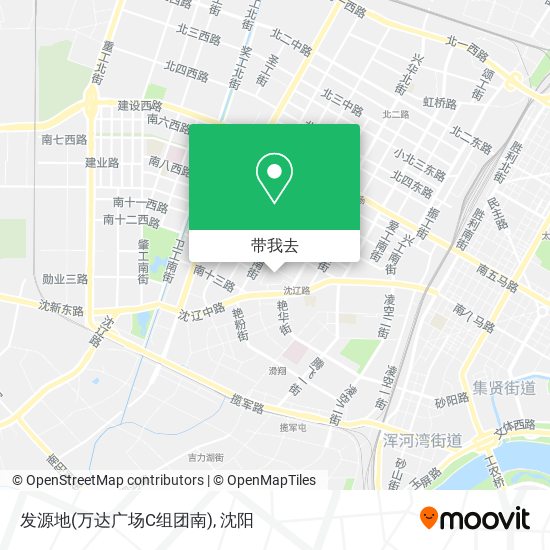 发源地(万达广场C组团南)地图