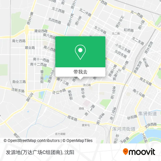 发源地(万达广场C组团南)地图