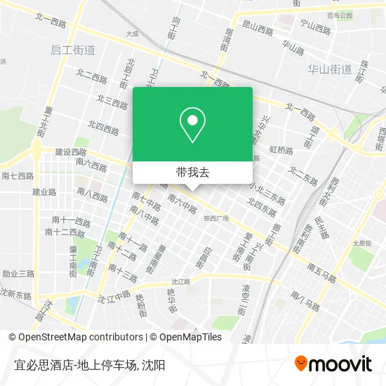 宜必思酒店-地上停车场地图
