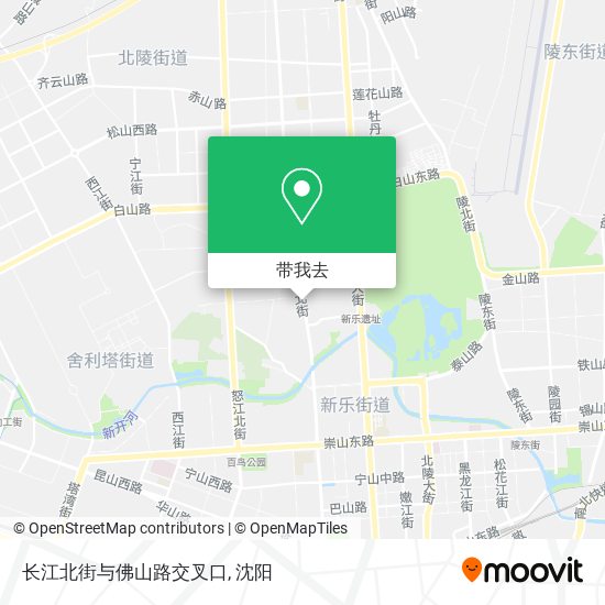 长江北街与佛山路交叉口地图