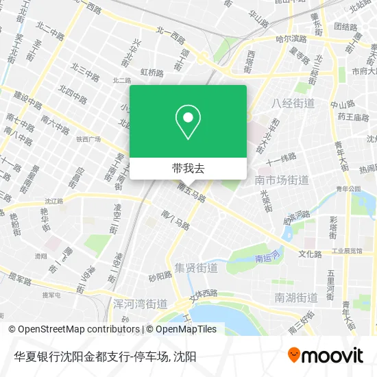 华夏银行沈阳金都支行-停车场地图