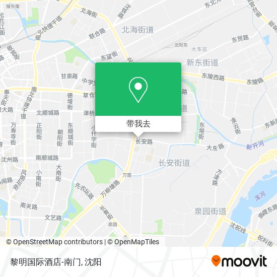 黎明国际酒店-南门地图