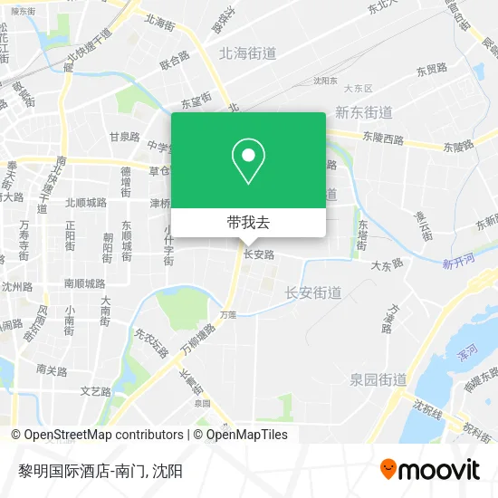 黎明国际酒店-南门地图
