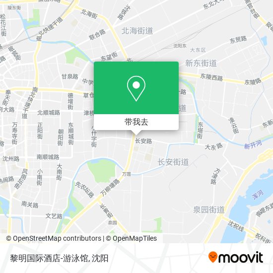 黎明国际酒店-游泳馆地图