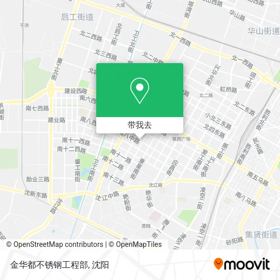 金华都不锈钢工程部地图
