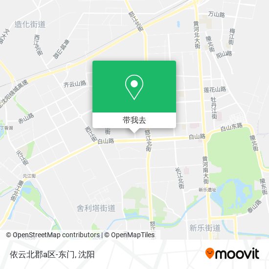 依云北郡a区-东门地图