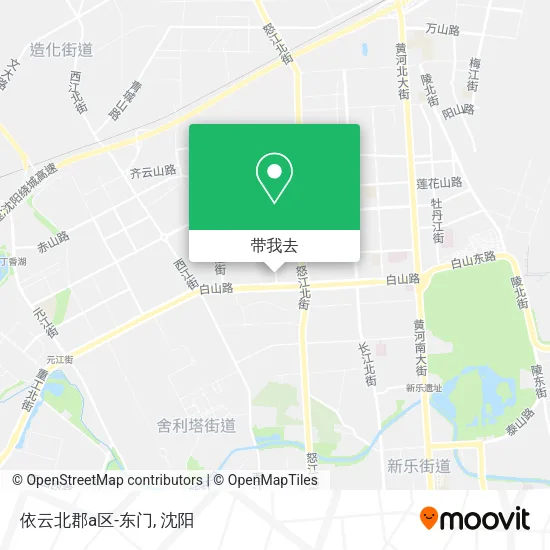 依云北郡a区-东门地图