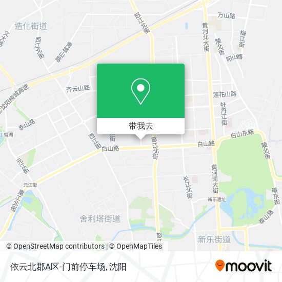 依云北郡A区-门前停车场地图