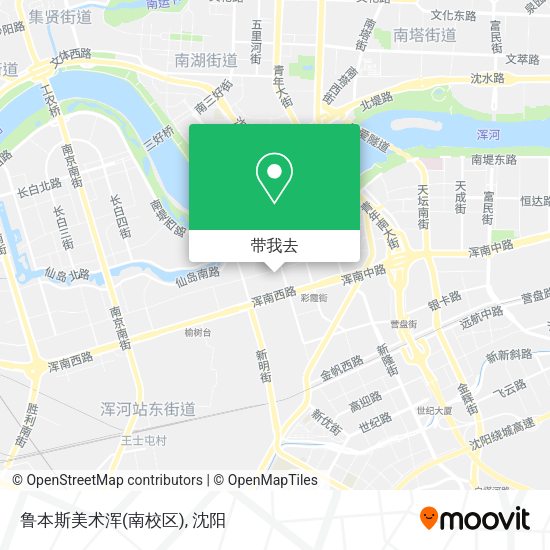 鲁本斯美术浑(南校区)地图
