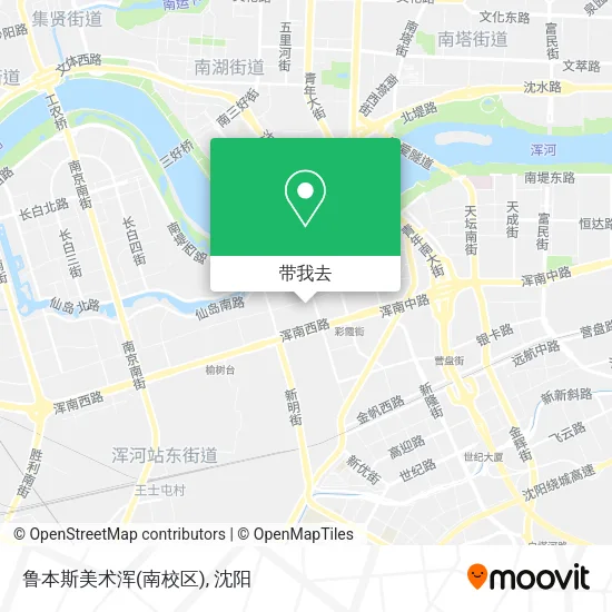 鲁本斯美术浑(南校区)地图