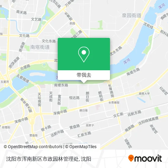 沈阳市浑南新区市政园林管理处地图