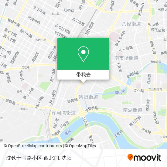 沈铁十马路小区-西北门地图