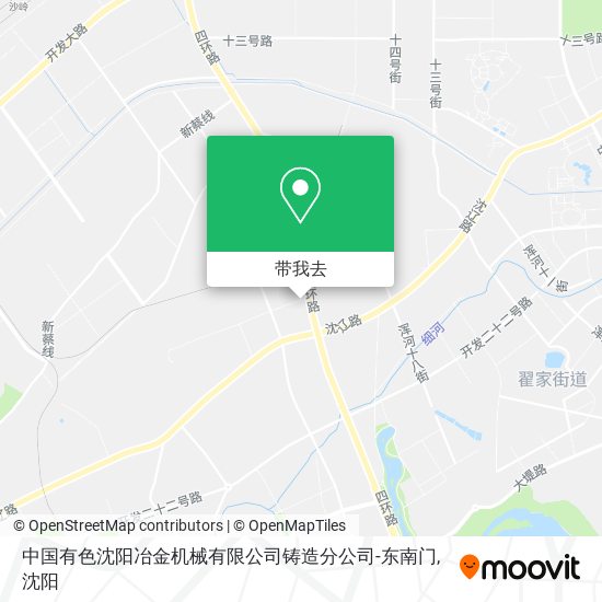 中国有色沈阳冶金机械有限公司铸造分公司-东南门地图