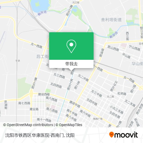 沈阳市铁西区华康医院-西南门地图