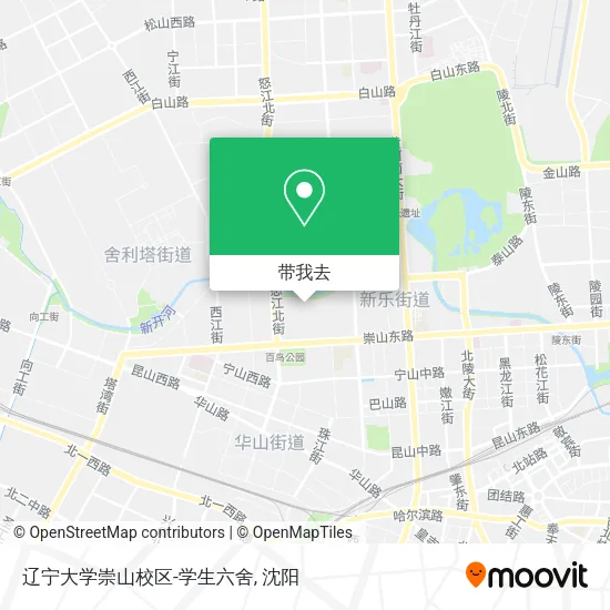 辽宁大学崇山校区-学生六舍地图