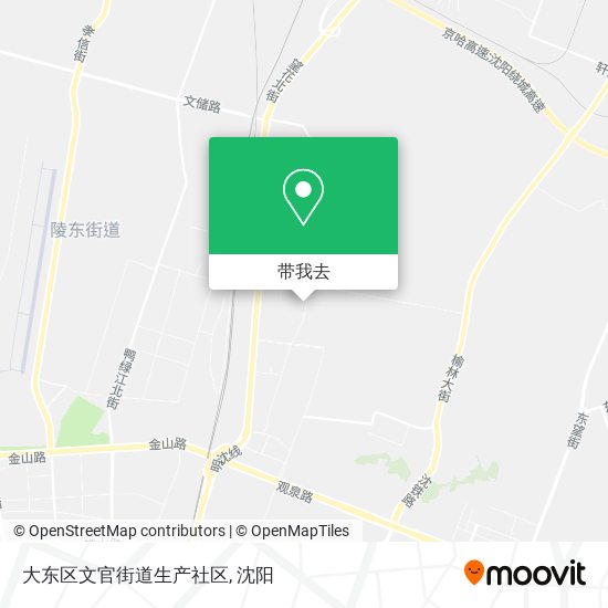 大东区文官街道生产社区地图