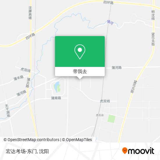 宏达考场-东门地图
