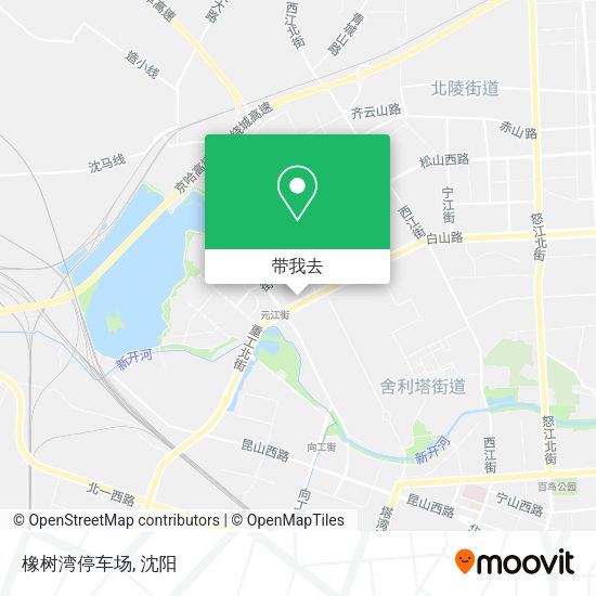 橡树湾停车场地图