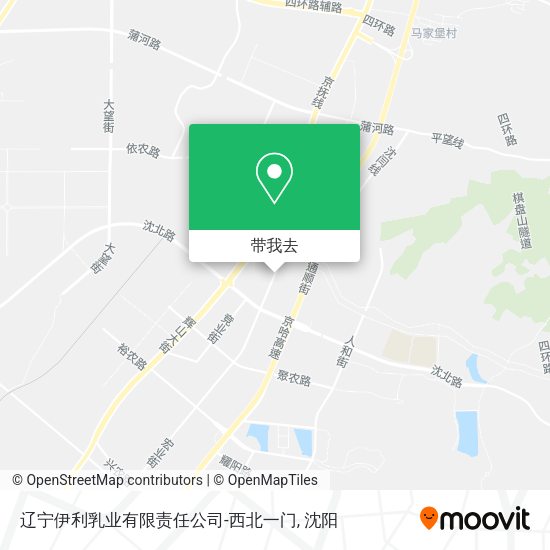辽宁伊利乳业有限责任公司-西北一门地图
