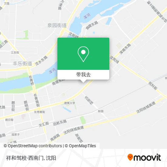 祥和驾校-西南门地图