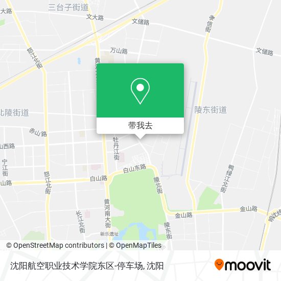 沈阳航空职业技术学院东区-停车场地图