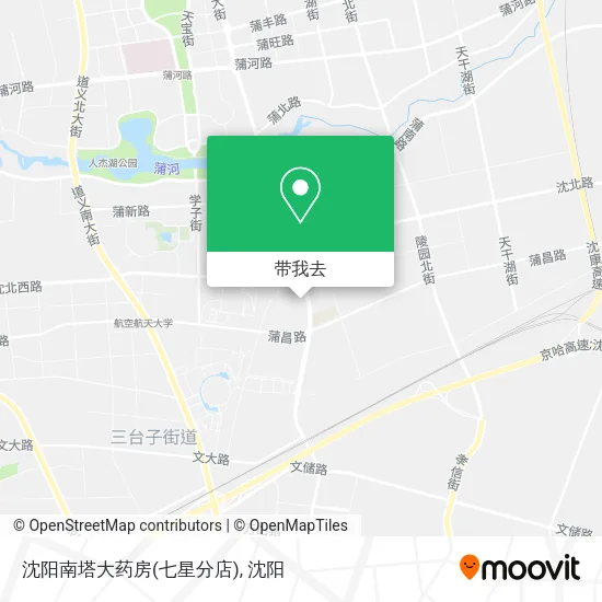 沈阳南塔大药房(七星分店)地图