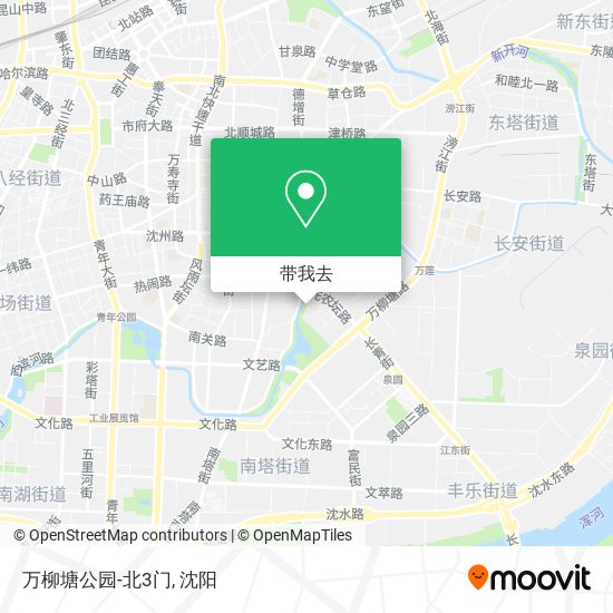 万柳塘公园-北3门地图
