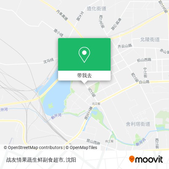 战友情果蔬生鲜副食超市地图