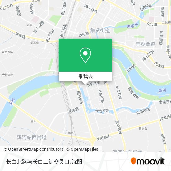 长白北路与长白二街交叉口地图