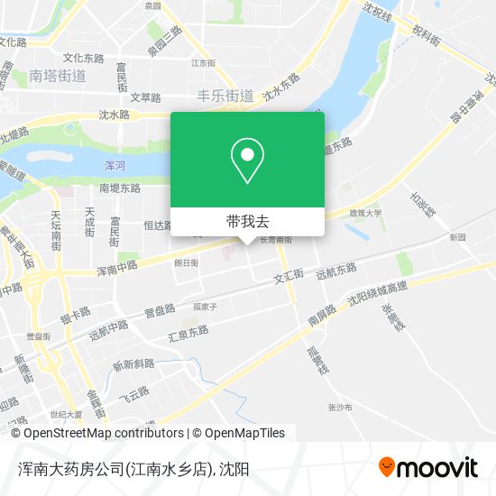 浑南大药房公司(江南水乡店)地图