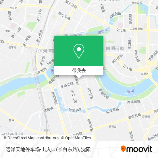 远洋天地停车场-出入口(长白东路)地图