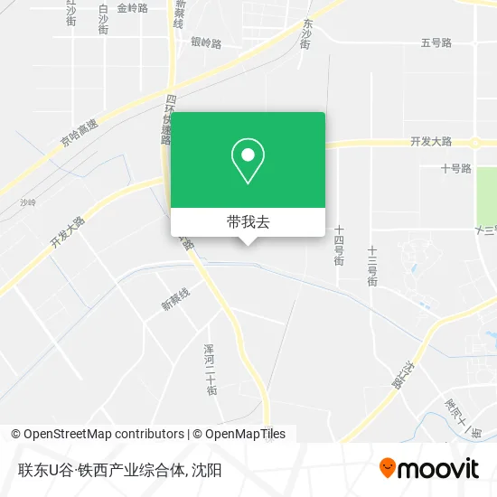 联东U谷·铁西产业综合体地图