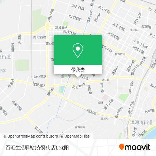 百汇生活驿站(齐贤街店)地图