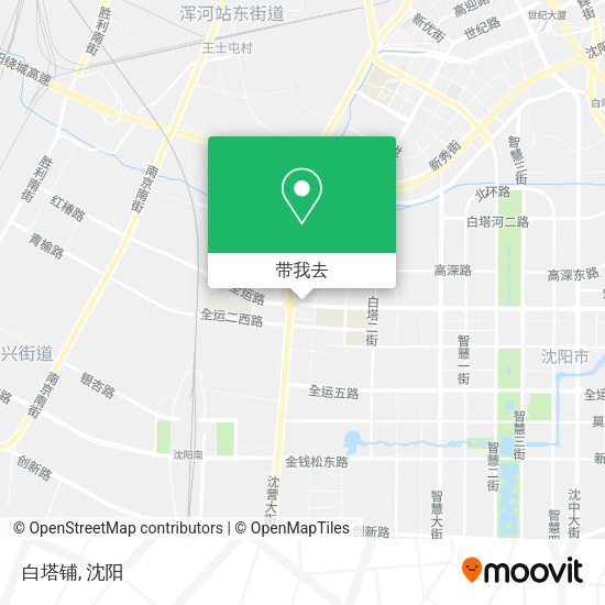白塔铺地图