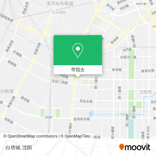 白塔铺地图