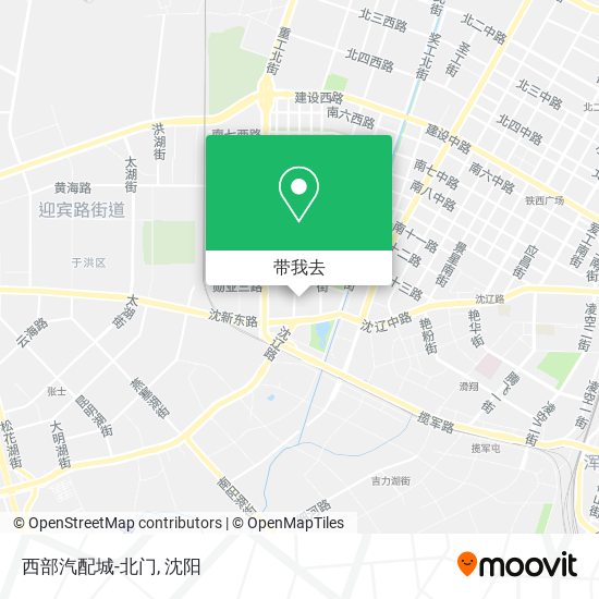 西部汽配城-北门地图