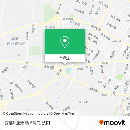 西部汽配市场-5号门地图