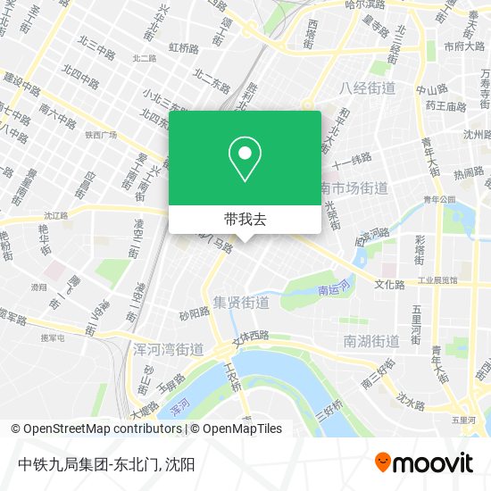 中铁九局集团-东北门地图