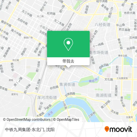 中铁九局集团-东北门地图