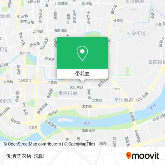 俊洁洗衣店地图