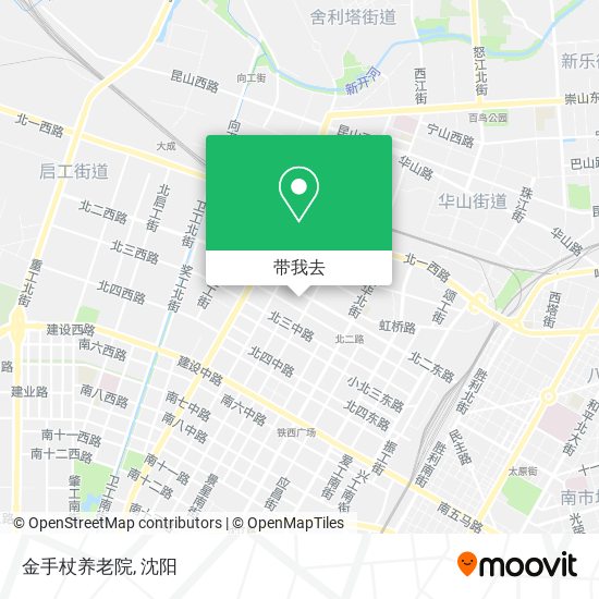 金手杖养老院地图