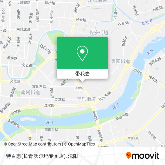 特百惠(长青沃尔玛专卖店)地图
