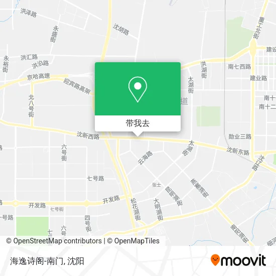 海逸诗阁-南门地图